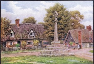 Long Wittenham ، Berkshire ، من The Cottages and the Village Life of Rural England نشرتها Dent & Sons Limited ، 1912
